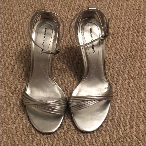 chinese laundry silver sandals